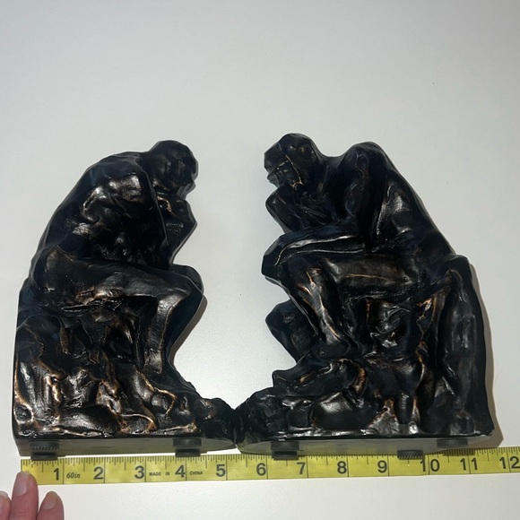 Vintage Accents Vintage Rodin The Thinker Resin Bookends Barnes And